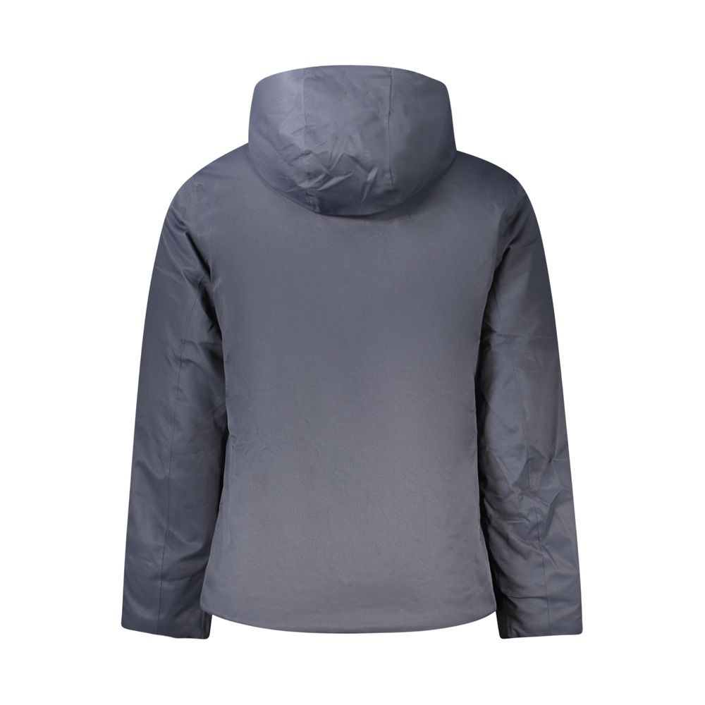 Blue Polyester Men's Jacket
