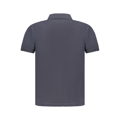 Blue Cotton Men's Polo