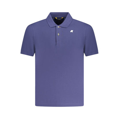 Blue Cotton Men's Polo Shirt