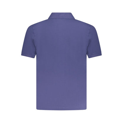 Blue Cotton Men's Polo Shirt