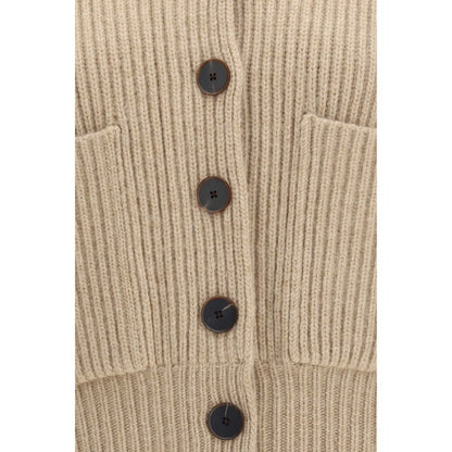 Beige Wool Oves Aries Cardigan