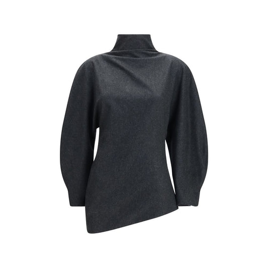 Gray Wool Oves Aries Blouse