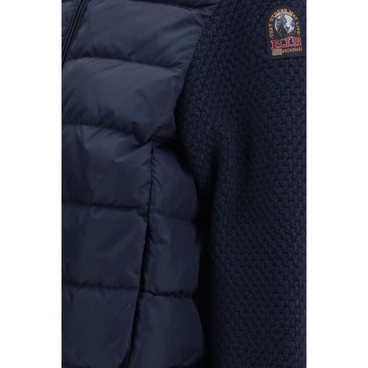 Blue Polyamide Full-Length Jacket
