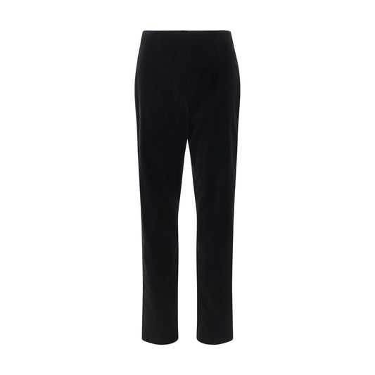 Black Cotton Casual Pants