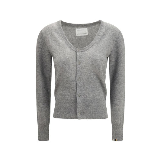 Gray Cashmere Cardigan