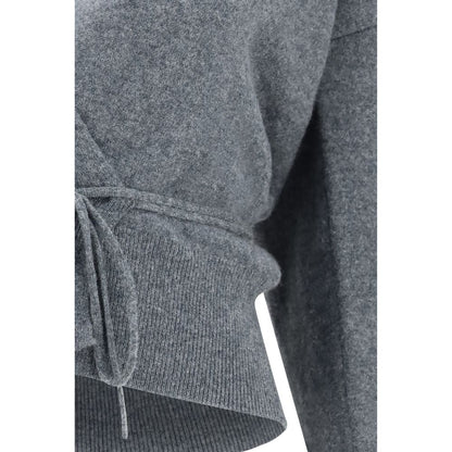 Gray Cashmere Cardigan
