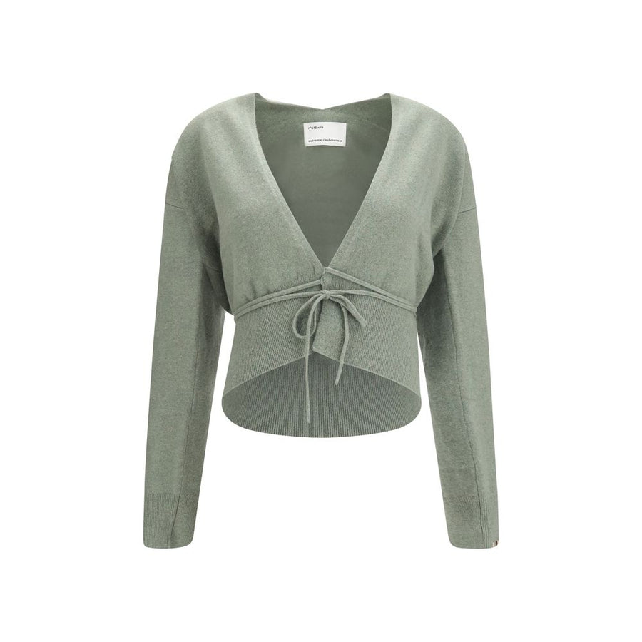 Bicolor Cashmere Cardigan