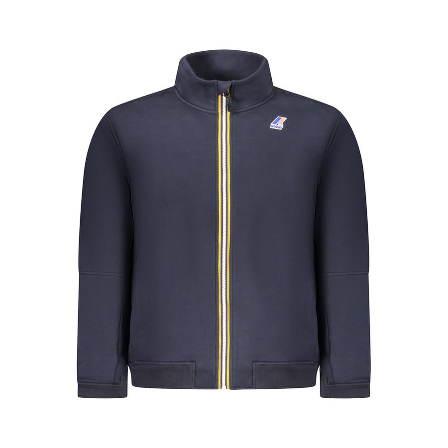 Blue Cotton Men Sweater