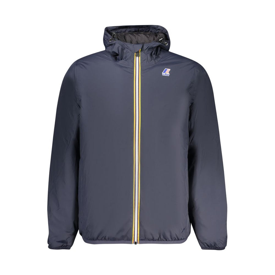 Blue Polyamide Men Jacket