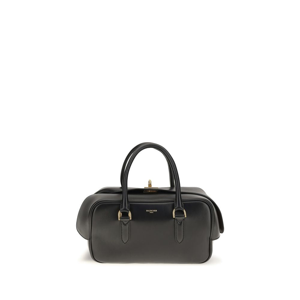Black Lamb Leather Handbag