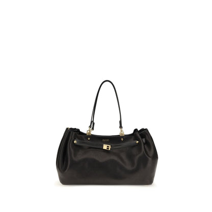Black Calf Leather Bos Taurus Shoulder Bag