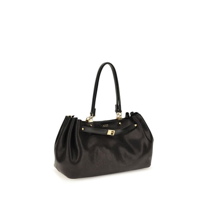 Black Calf Leather Bos Taurus Shoulder Bag