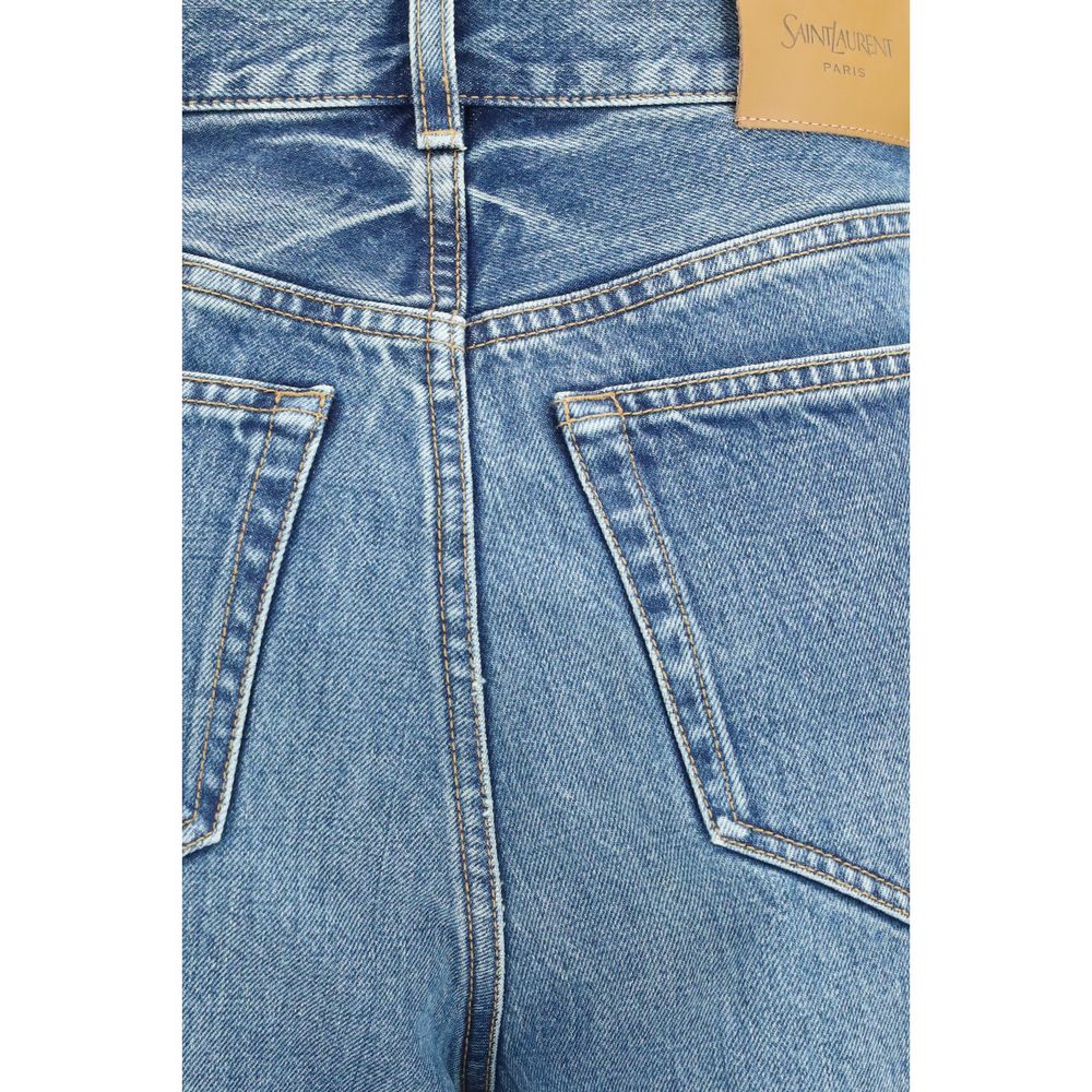 Blue Cotton Relaxed Fit Jeans