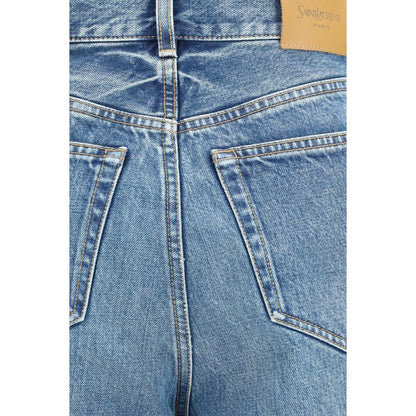 Blue Cotton Relaxed Fit Jeans