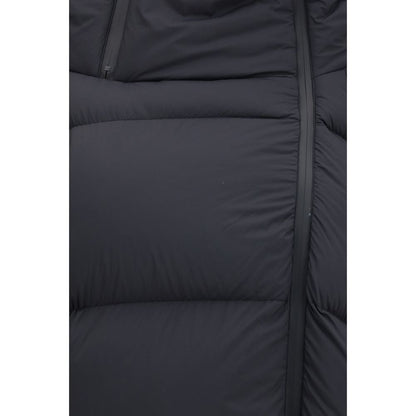 Black Polyamide Full-Length Jacket