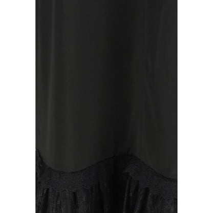 Black Acetate Casual Dress