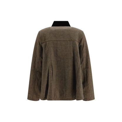 Brown Cotton Denim Jacket