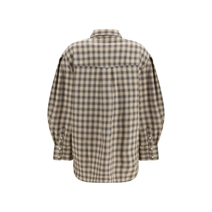 Beige Cotton Dress Shirt