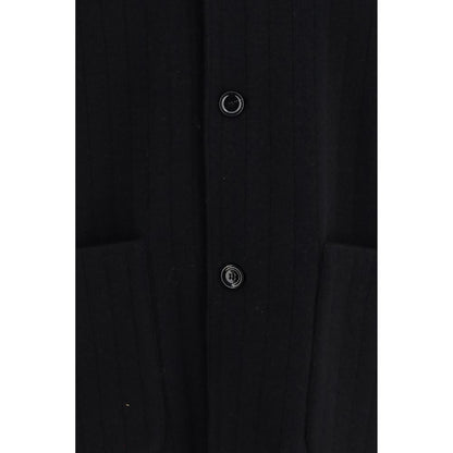 Black Wool Oves Aries Full-Length Jacket