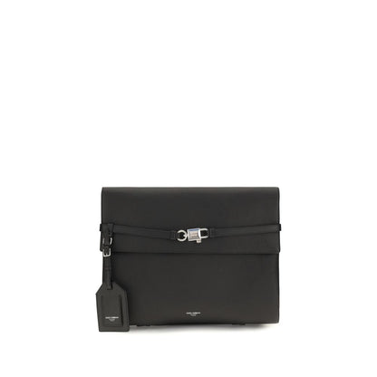 Black Calf Leather Bos Taurus Shoulder Bag