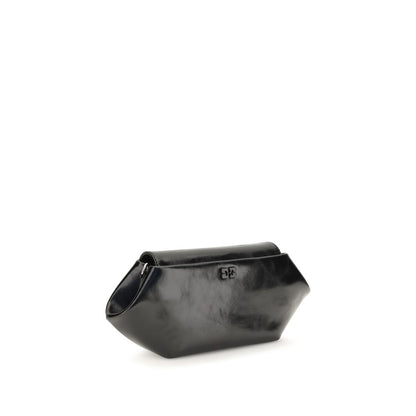 Black Polyethylene Shoulder Bag
