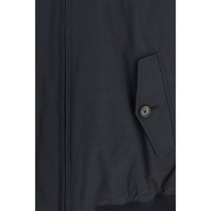 Black Polyester Bomber