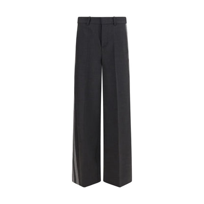 Gray Wool Oves Aries Casual Pants
