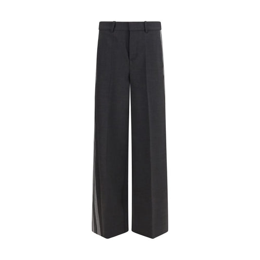 Brown Wool Oves Aries Casual Pants