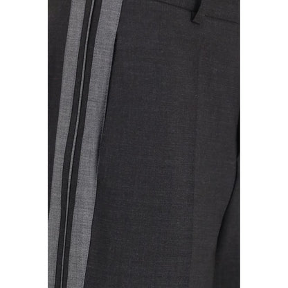 Gray Wool Oves Aries Casual Pants