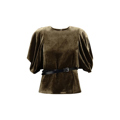 Brown Viscose Shirt