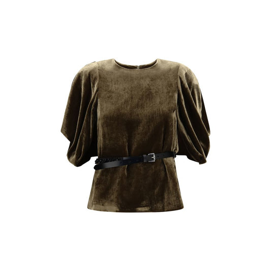 Brown Viscose Blouse