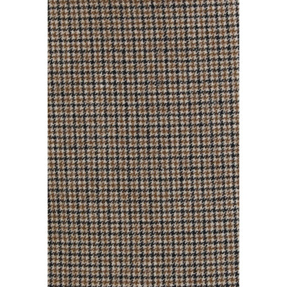 Brown Wool Oves Aries Mini Skirt