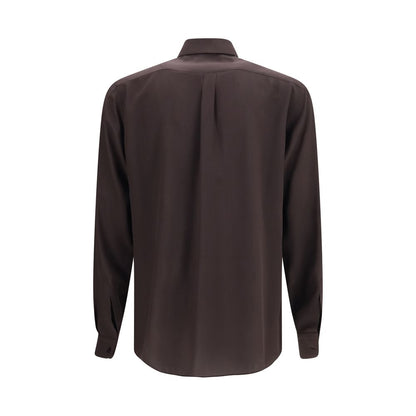 Brown Silk Shirt