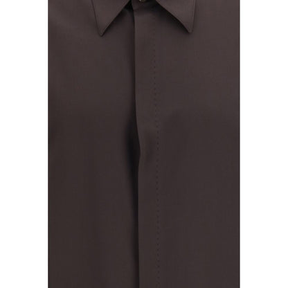 Brown Silk Shirt