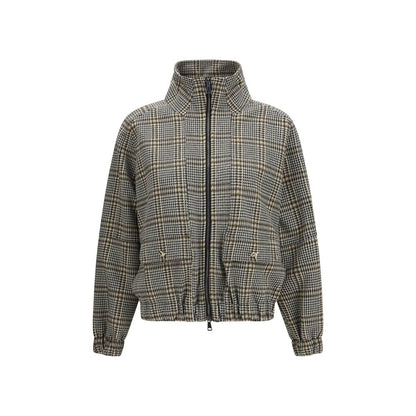 Beige Viscose Bomber