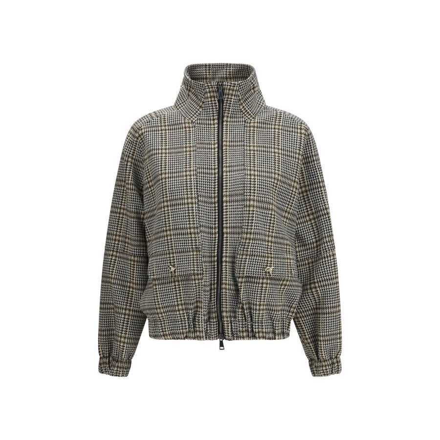 Beige Viscose Bomber