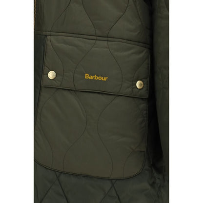 Bicolor Polyester Full-Length Jacket
