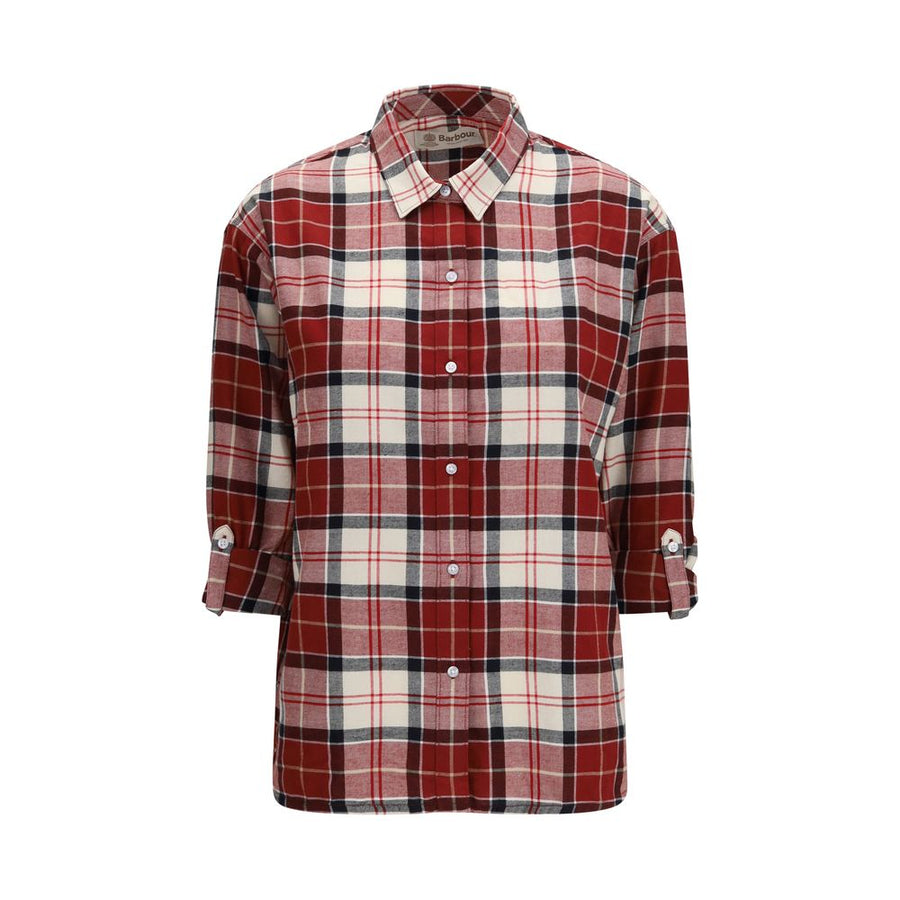 Red Cotton Pattern Shirt