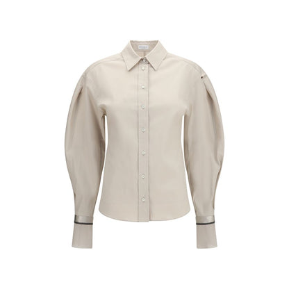 Beige Cotton Shirt