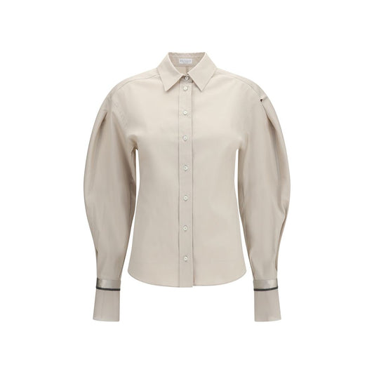 Beige Cotton Shirt