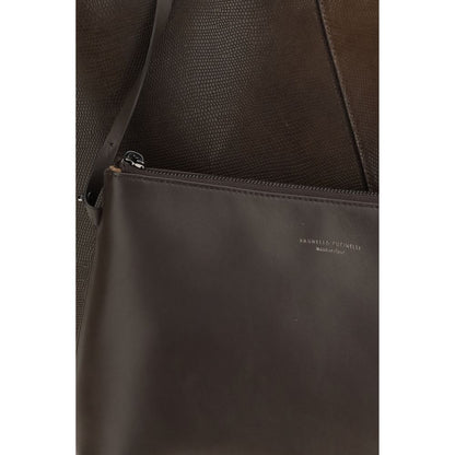 Brown Calf Leather Bos Taurus Handbag