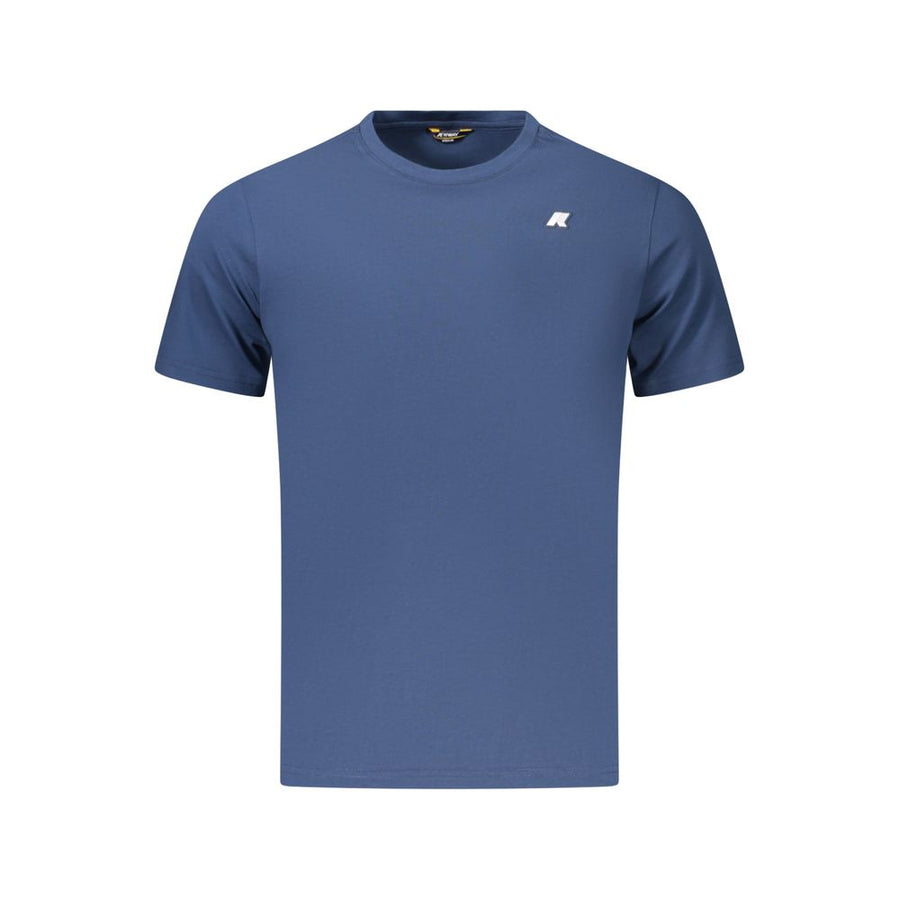Blue Cotton Men's T-Shirt