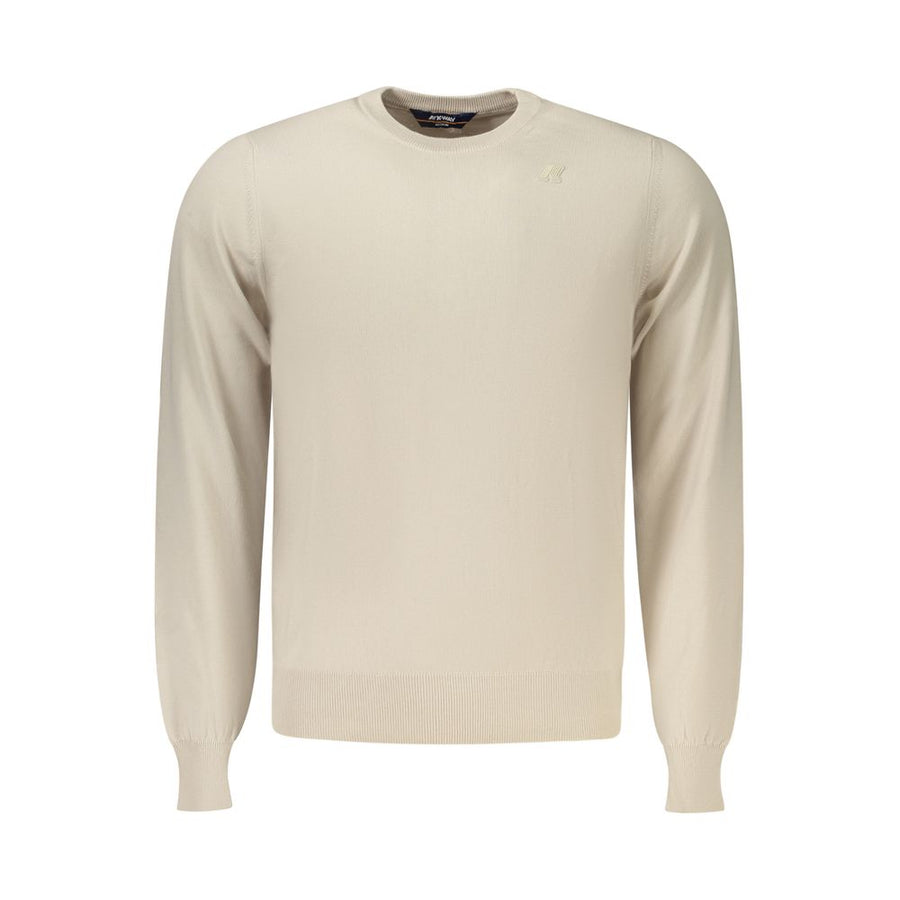 Beige Cotton Men's Maglia