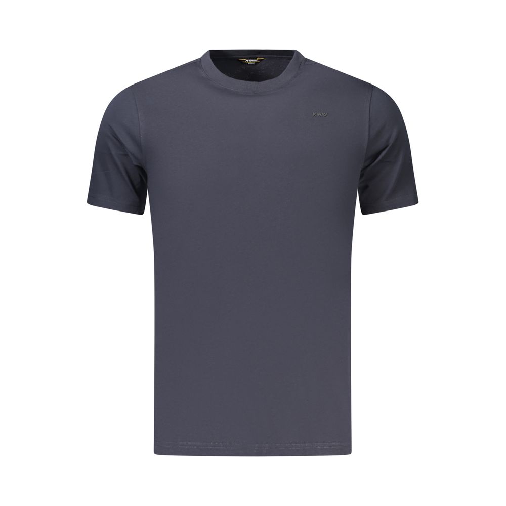 Blue Cotton Men's T-Shirt