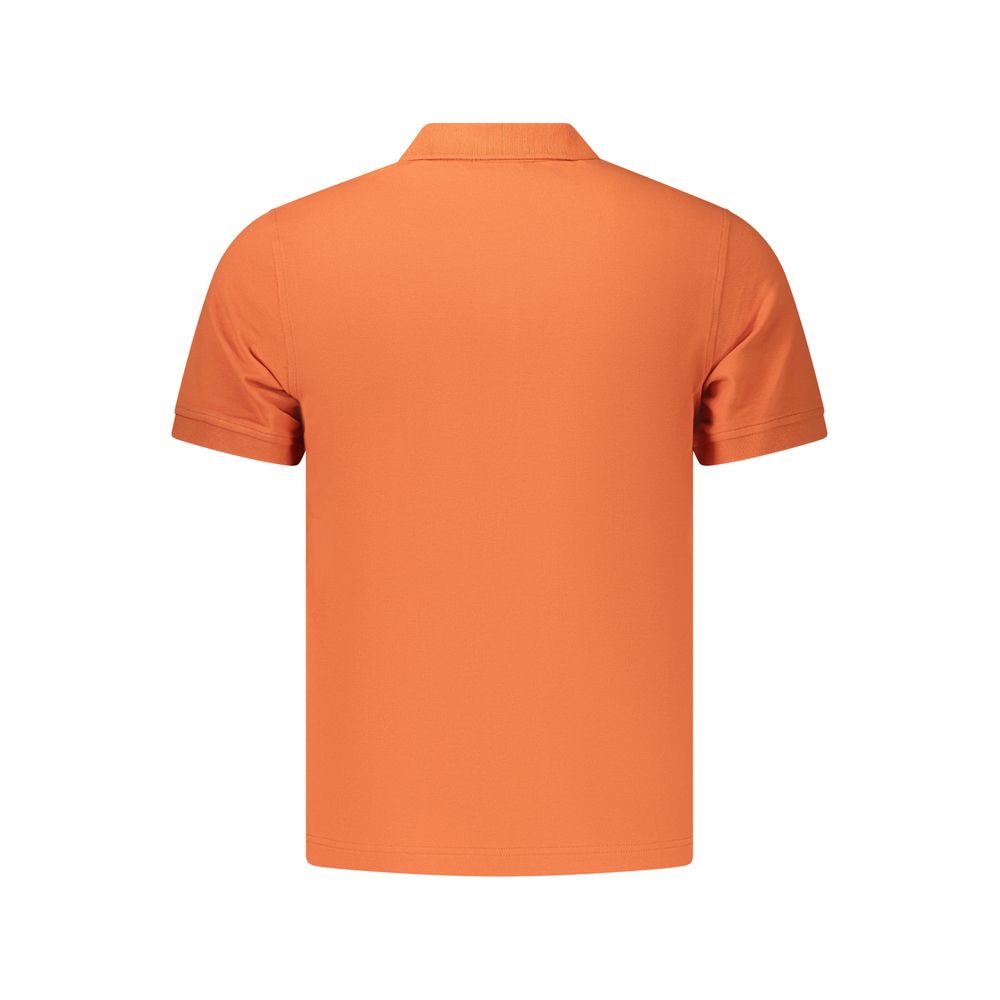Orange Cotton Men's Polo Shirt