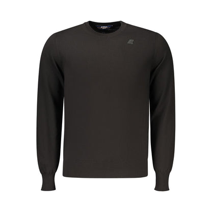 Black Cotton Menswear Sweater
