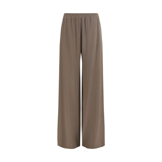 Brown Viscose Casual Pants