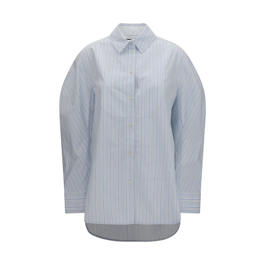 Blue Cotton Dress Shirt