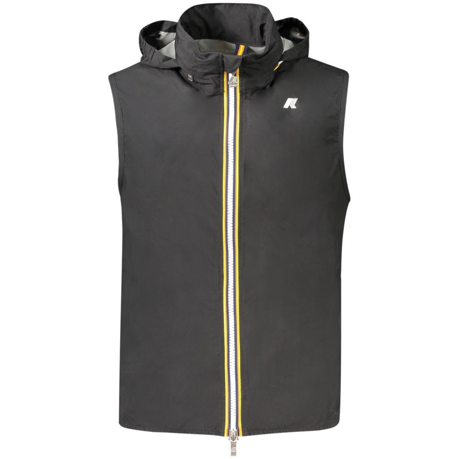 Black Polyester Men's Jacket