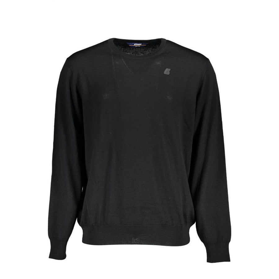 Black Wool Mens Sweater